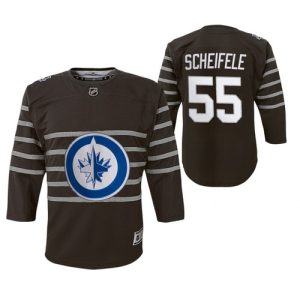 Kinder Winnipeg Jets Trikot #55 Mark Scheifele Grau 2020 NHL All Star